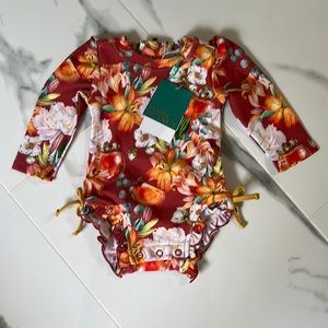 NWT Posh Peanut Swimsuit with rash guard